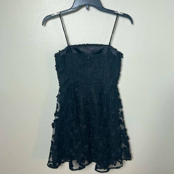 NWT Milly Minis girl’s black 3D floral Avery formal pageant dress - Picture 6 of 12